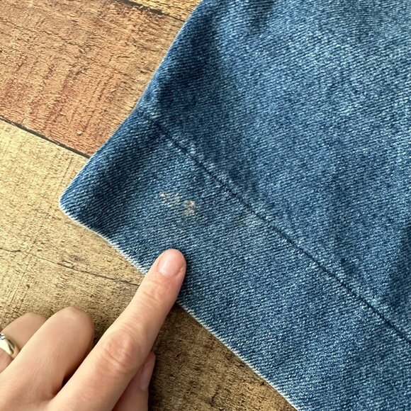 Dockers Womens Vintage High-Waisted Pleated Denim Shorts Size 4 - Picture 6 of 8